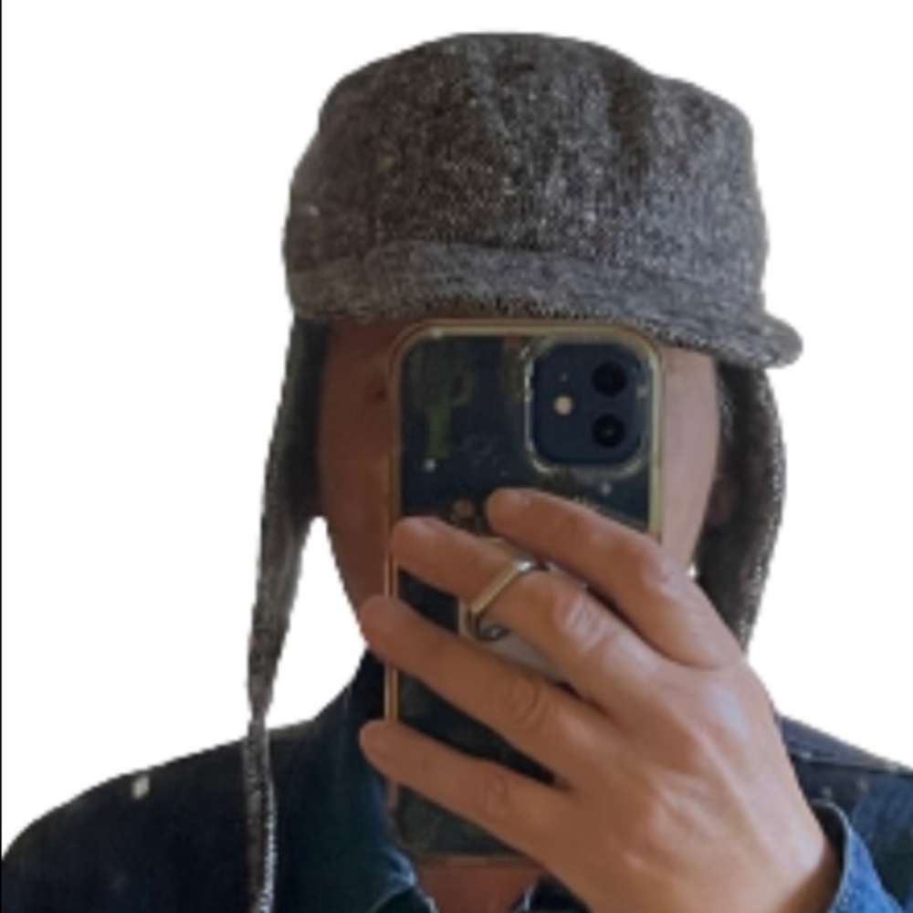 Cute tweed hat with ear covers